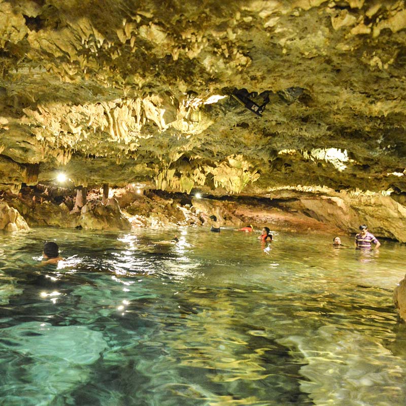 Swimming in a cenote